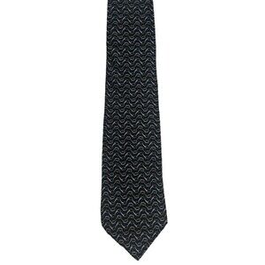 Brooks Brothers Navy Blue Chain Link Design Neck Tie 59”